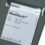 Close up of Grey t-shirt, showing texture of the 100% cotton fabric