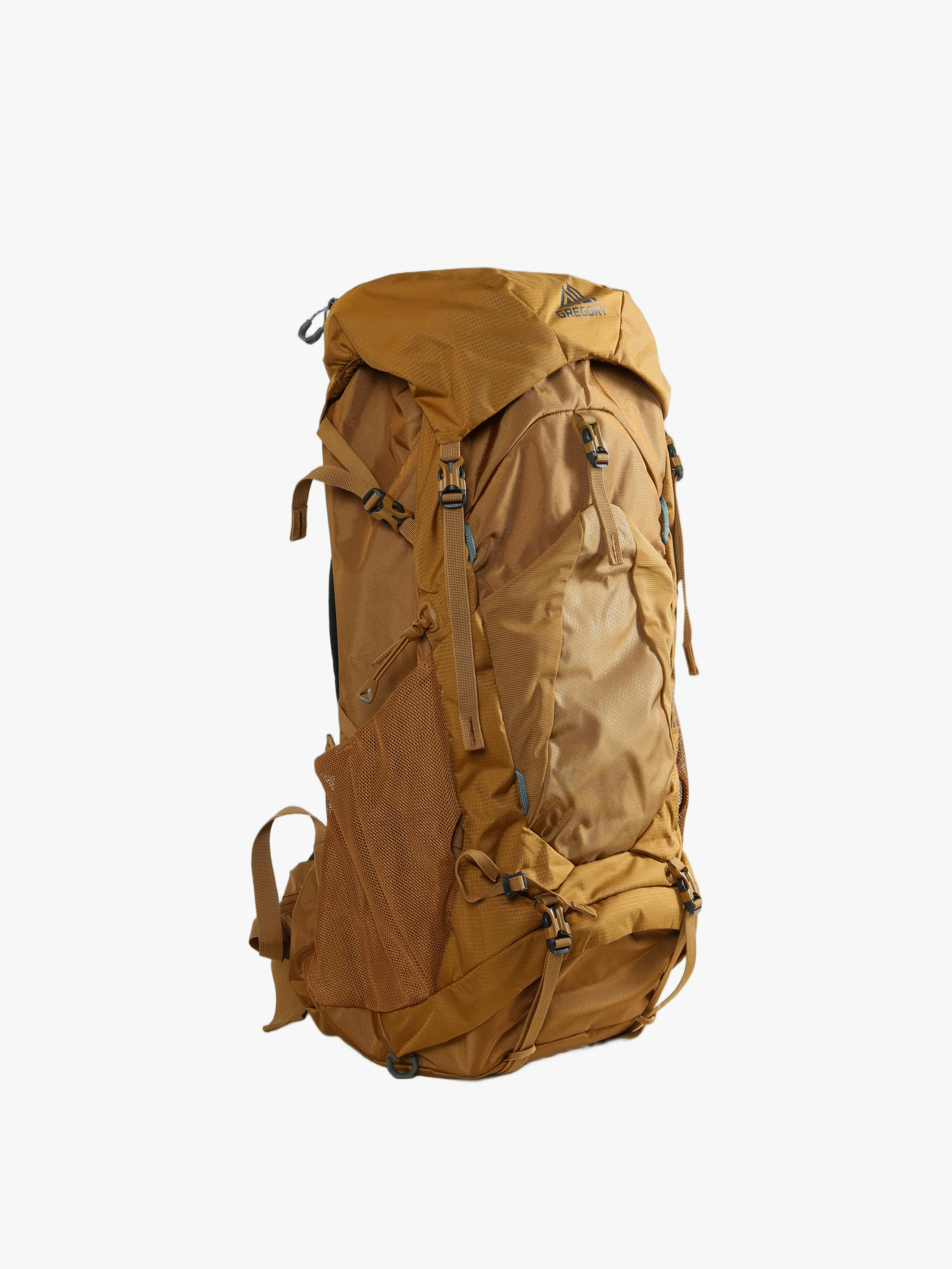 Tan bag, back view