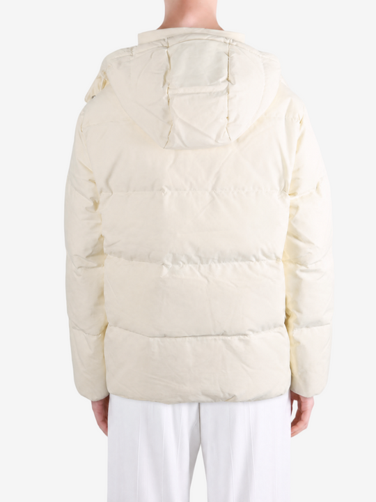 Tan jacket, full body view