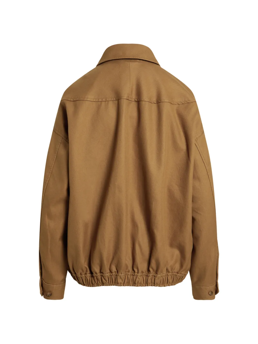 Brown jacket, back view