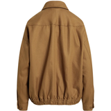 Brown jacket, back view