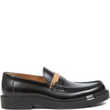 Black loafer, front view