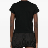 ALEXANDER WANG - Women Puff Logo & Bound Neck Tee Essential JSY Shrunk