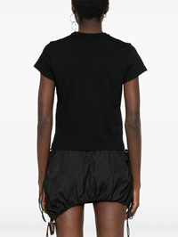 T BY ALEXANDER WANG - Women Essential JSY Shrunk W/Puff Logo & Bound Neck Tee