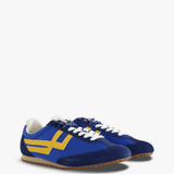Blue shoes, front view