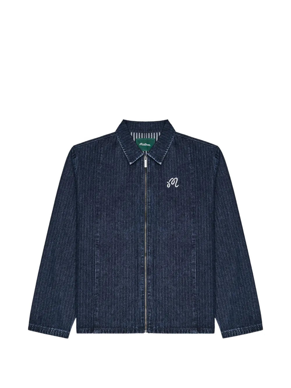 Navy jacket, front view