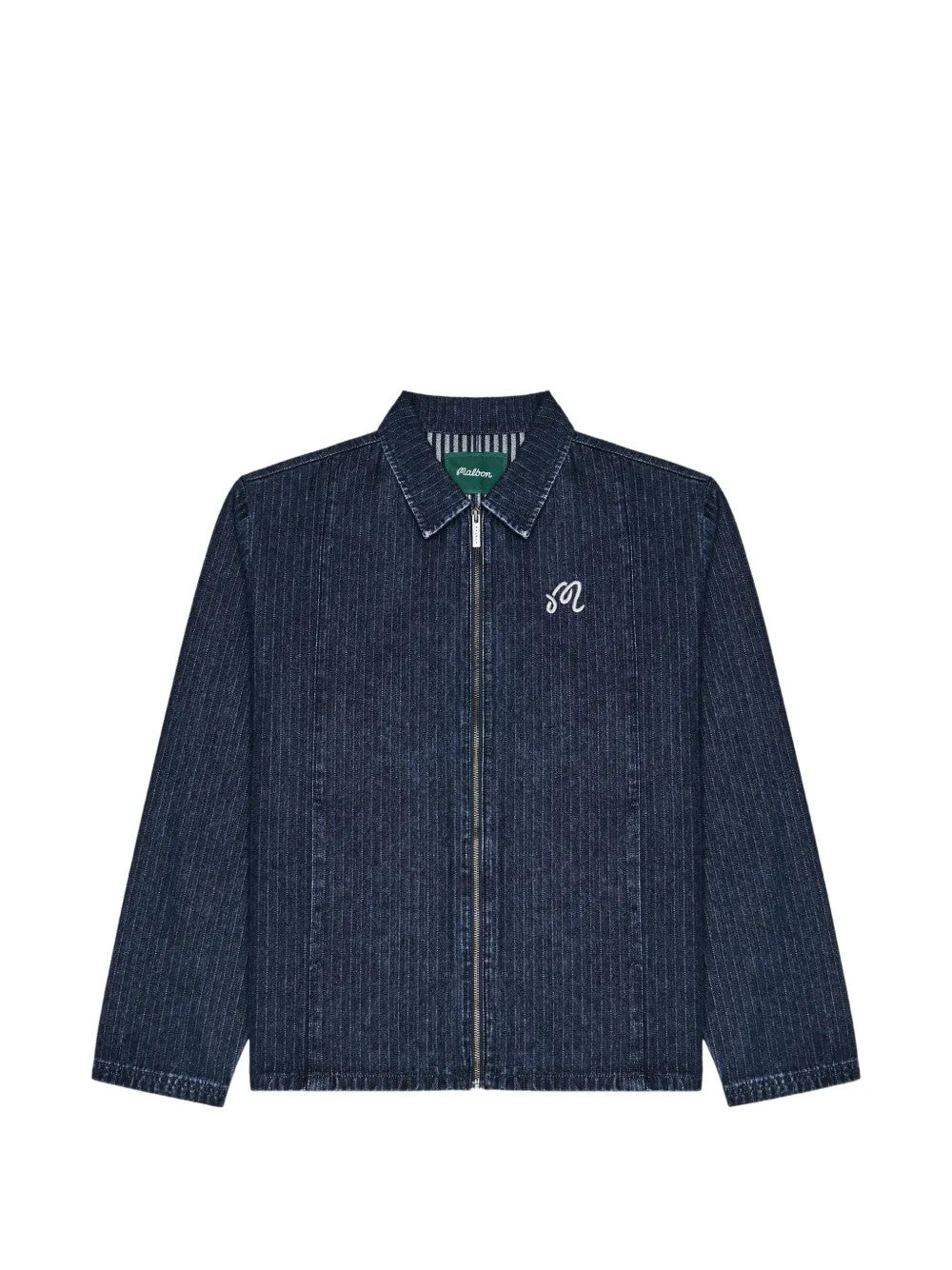 Navy jacket, front view
