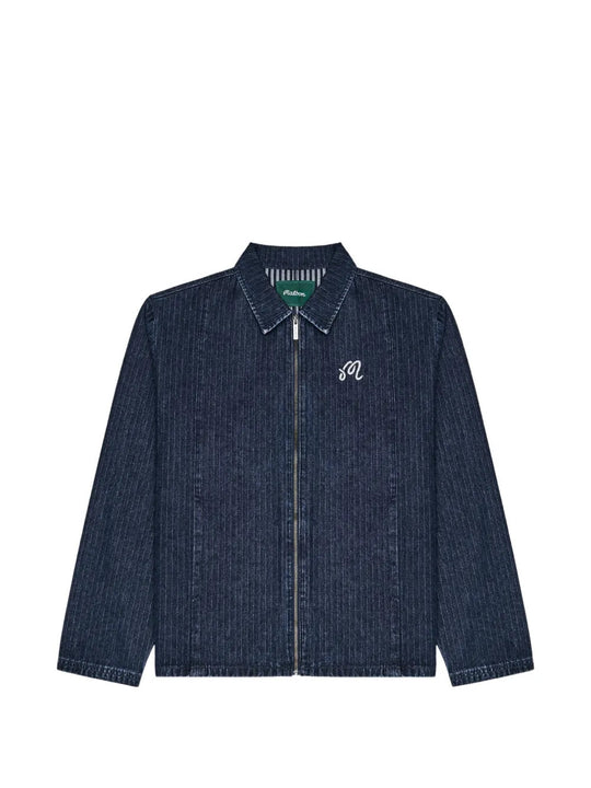 Navy jacket, front view