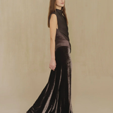 Black skirt, full body view