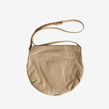 Tan bags, back view