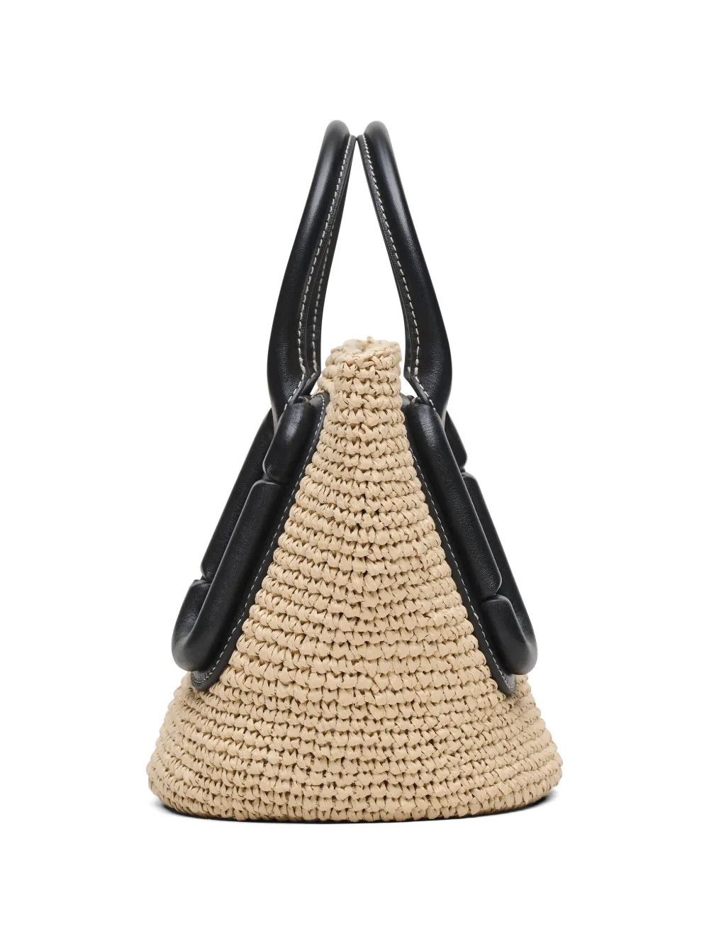 Tan bag, back view