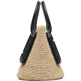 Tan bag, back view
