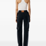 Black jean,full body view