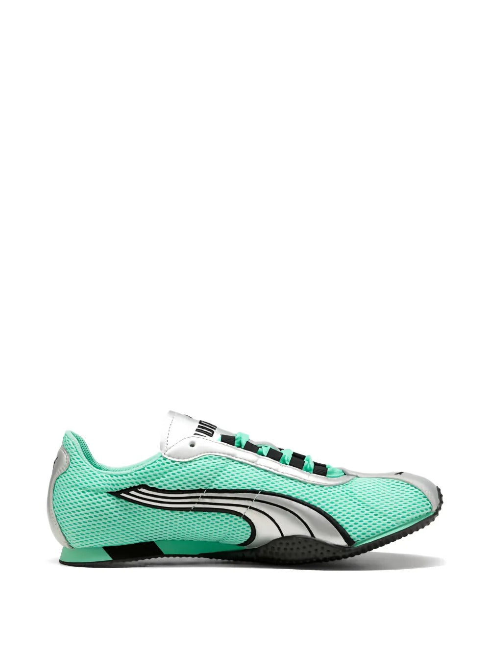 Green sneaker, side view