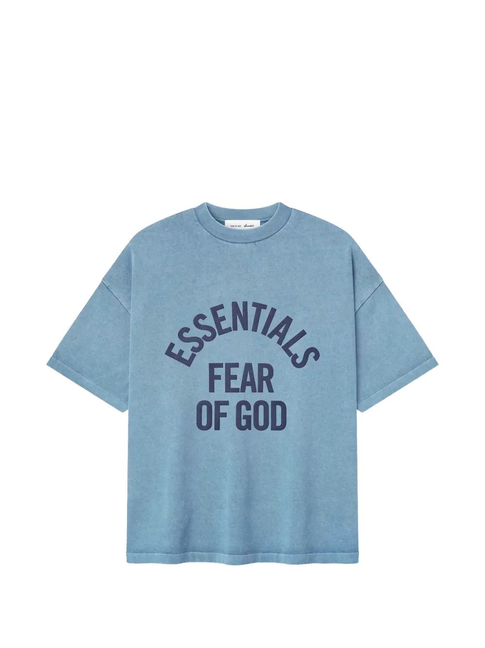 Blue t-shirts, front view