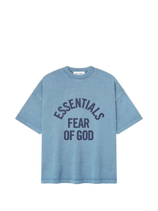 Blue t-shirts, front view