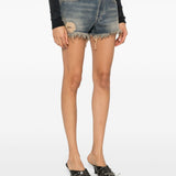 BALENCIAGA - Women Mini Denim Shorts