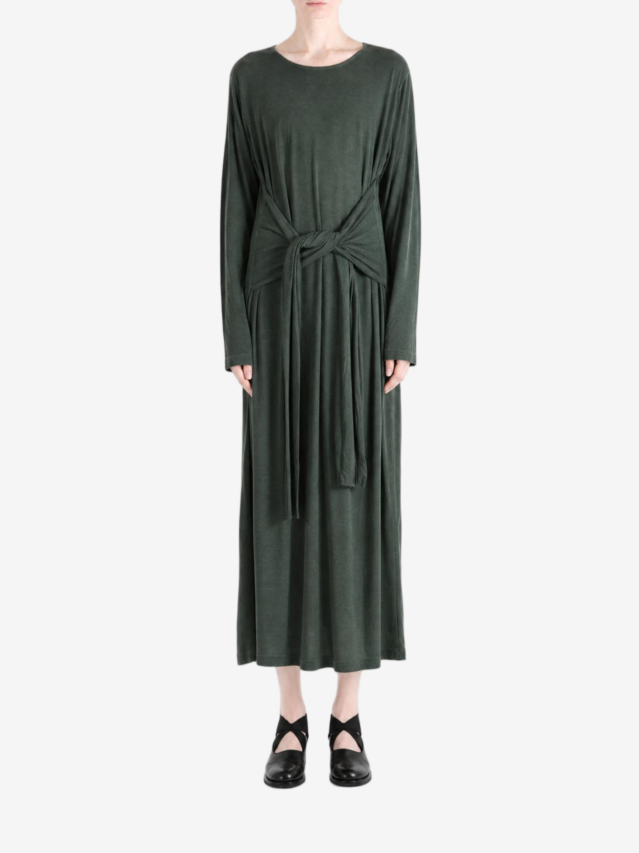 Green dress, front view