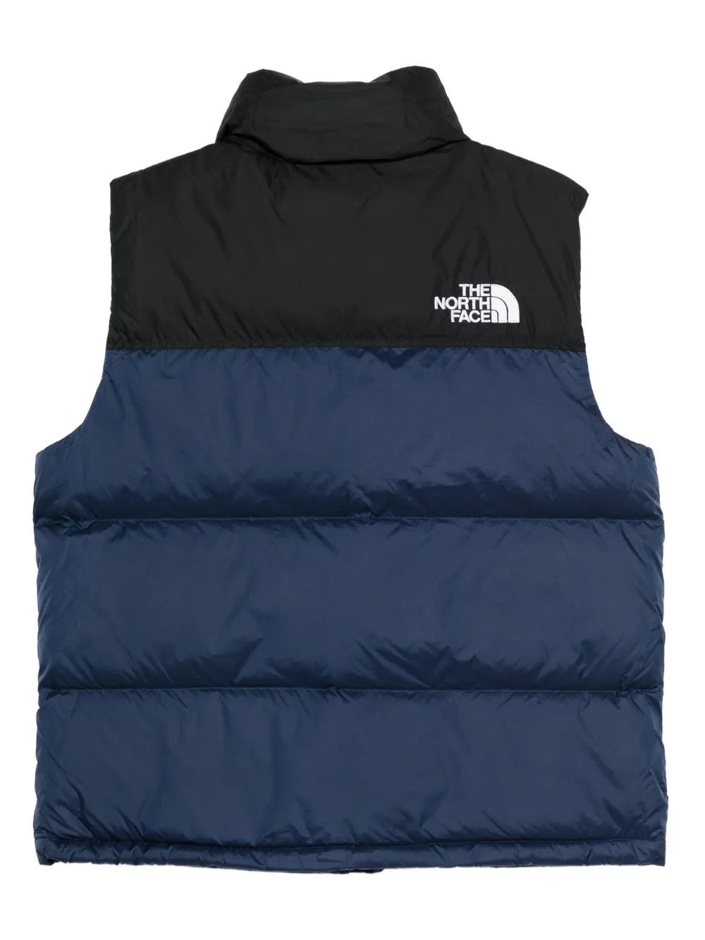 Navy top, front view