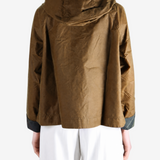 Brown jacket, full body view