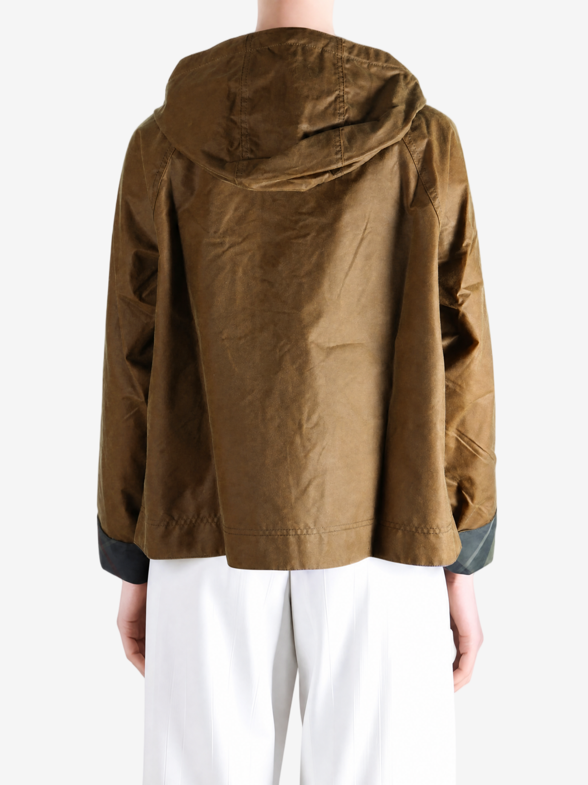 Brown jacket, full body view