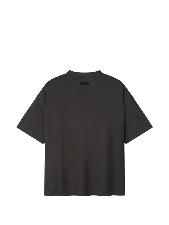 Black t-shirt, back view