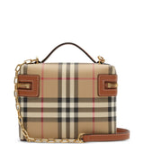 Tan bag, front view