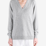 Grey hoodie, full body view