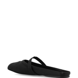 Black flat, back view