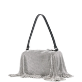 White bags, back view