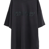 Black t-shirt,front view