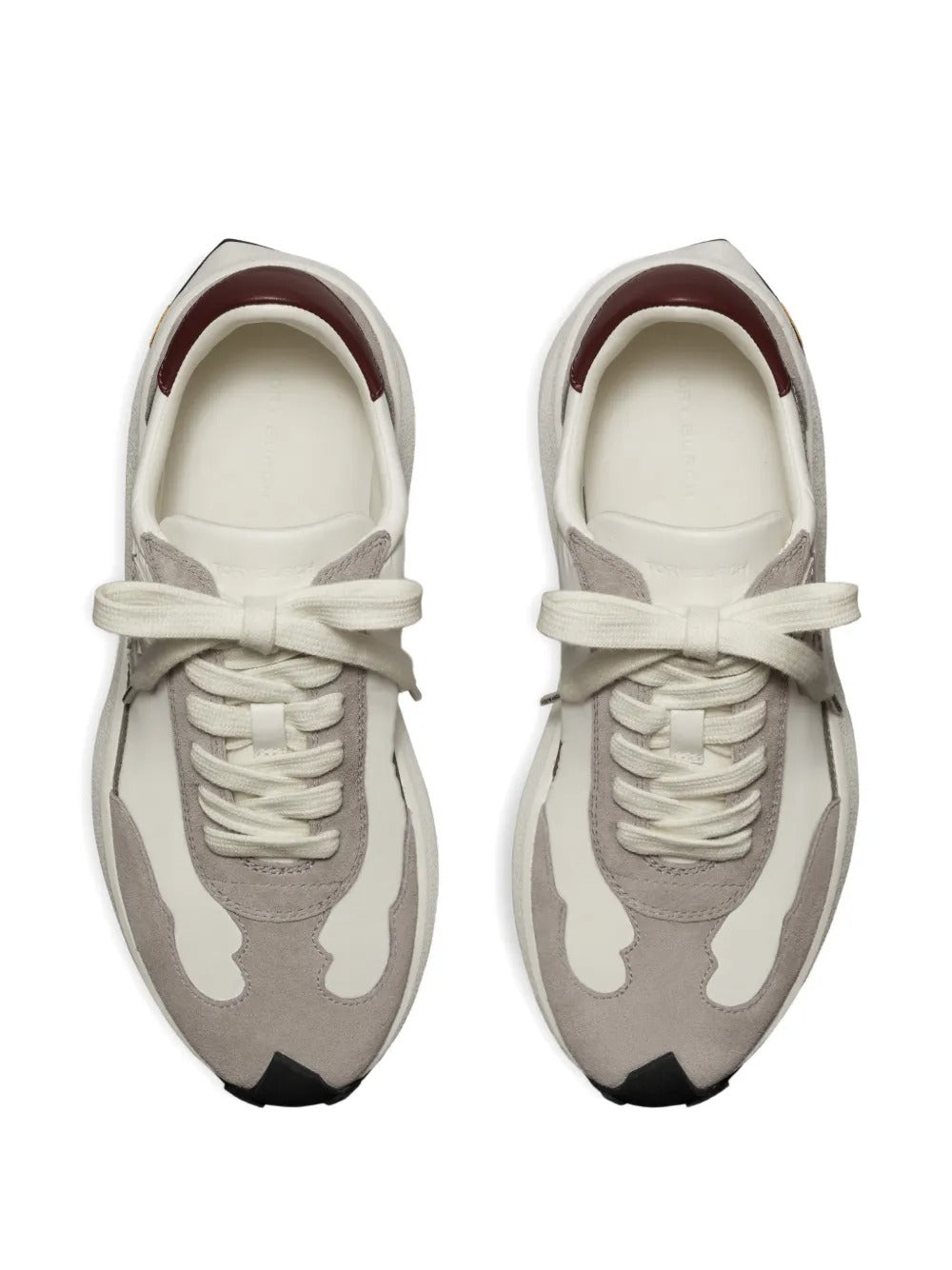 White sneakers, top view