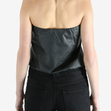 black top worn by a person, showing the top fit