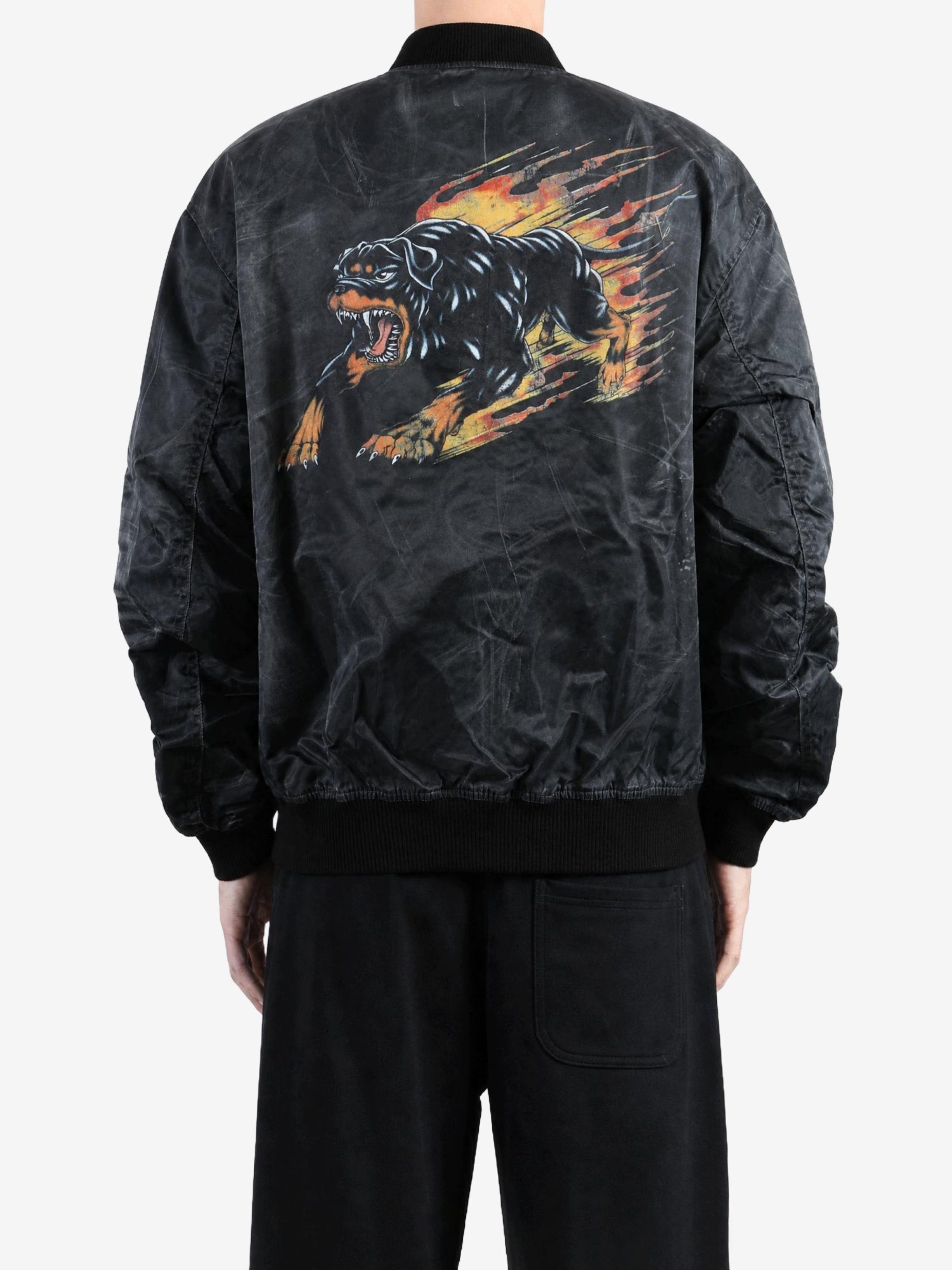 Black jacket, full body view