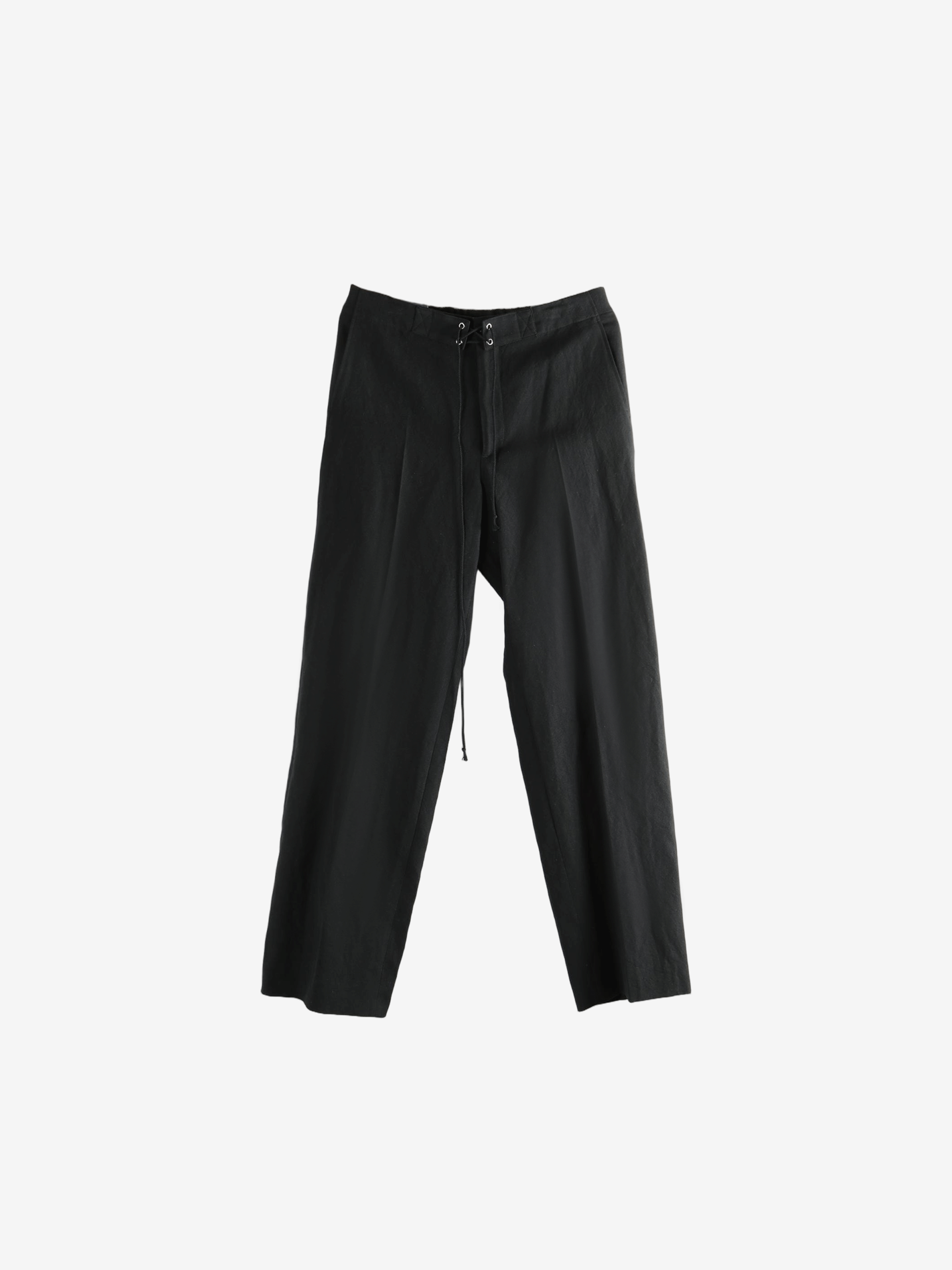 AURALEE - Men Wool Cotton Linen Ox Drawstring Pants – Atelier New York AURALEE - Men Wool Cotton Linen Ox Drawstring Pants – Atelier New York
