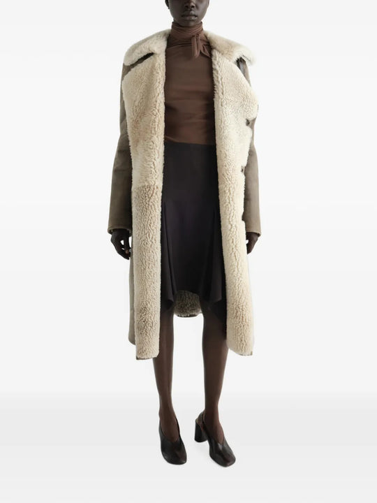 Tan jacket, front view