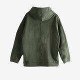 Green sweatshirt, front view