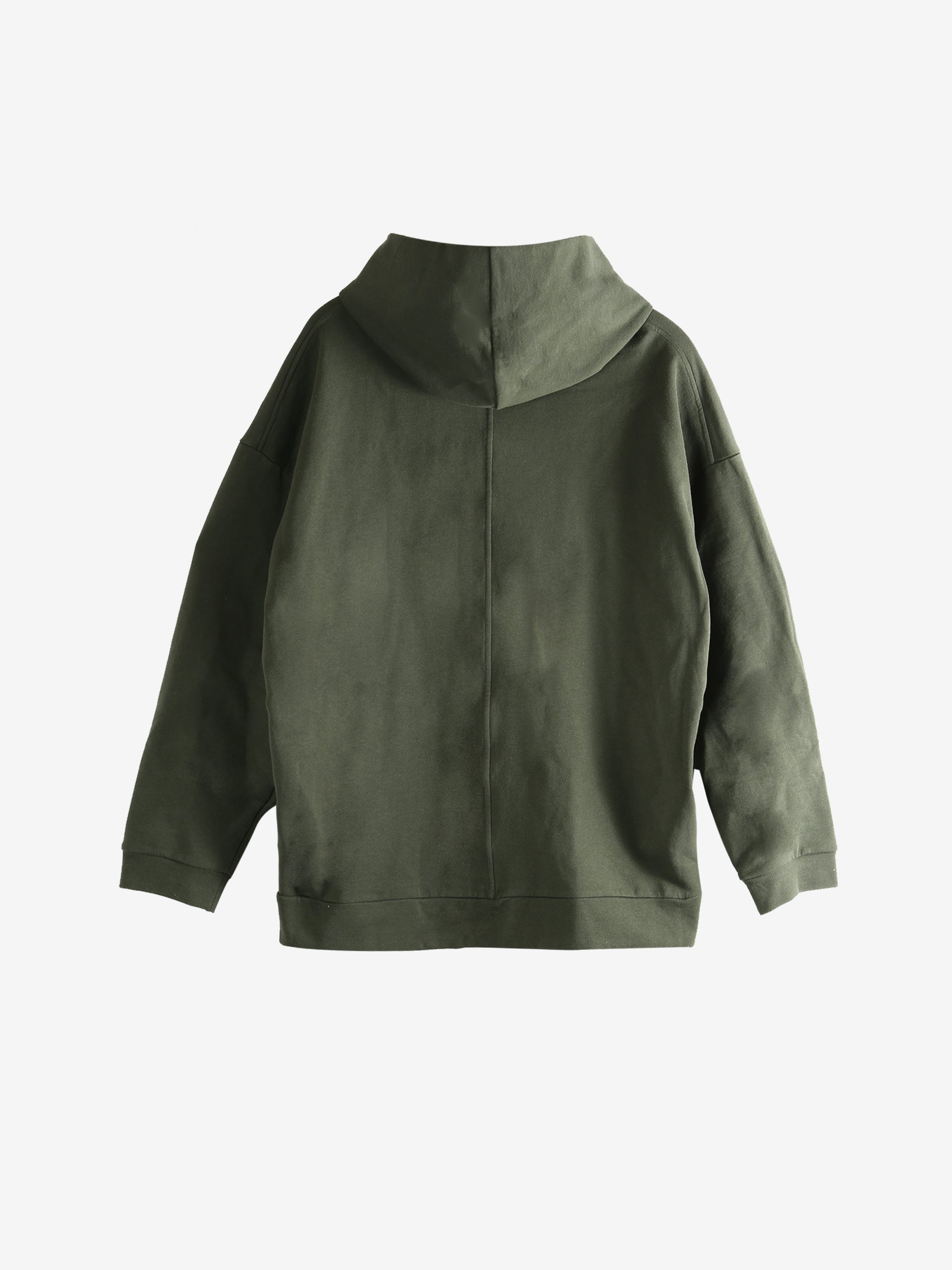 Green sweatshirt, front view