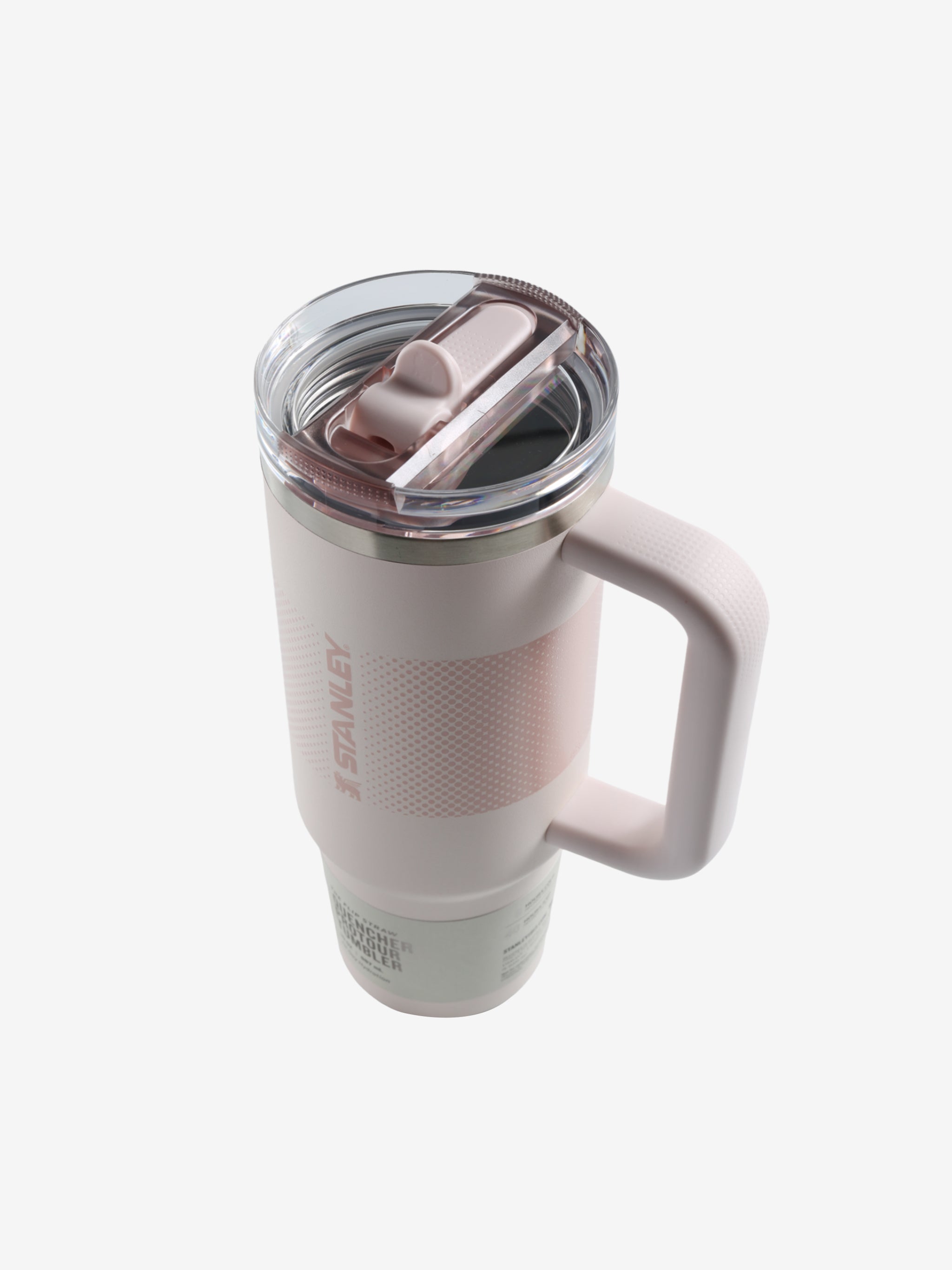 Pink tumbler,top view