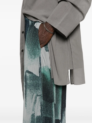 HOMME PLISSE ISSEY MIYAKE - Men Wind Walk Abstract Art Pant