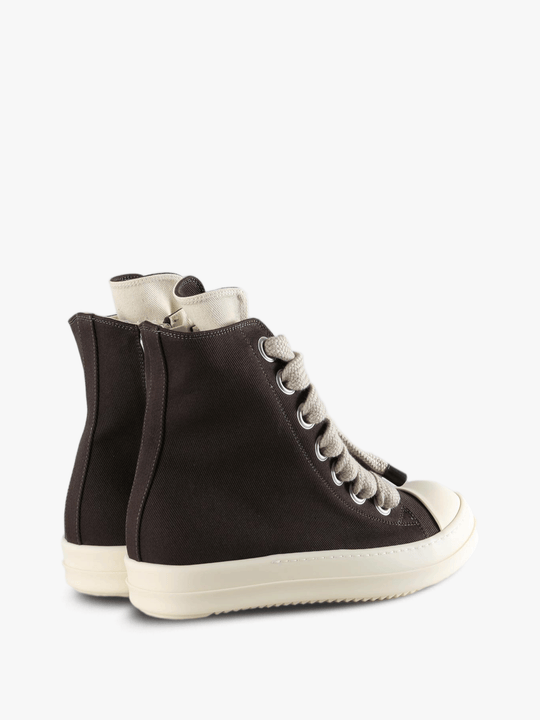 Brown shoes, side view