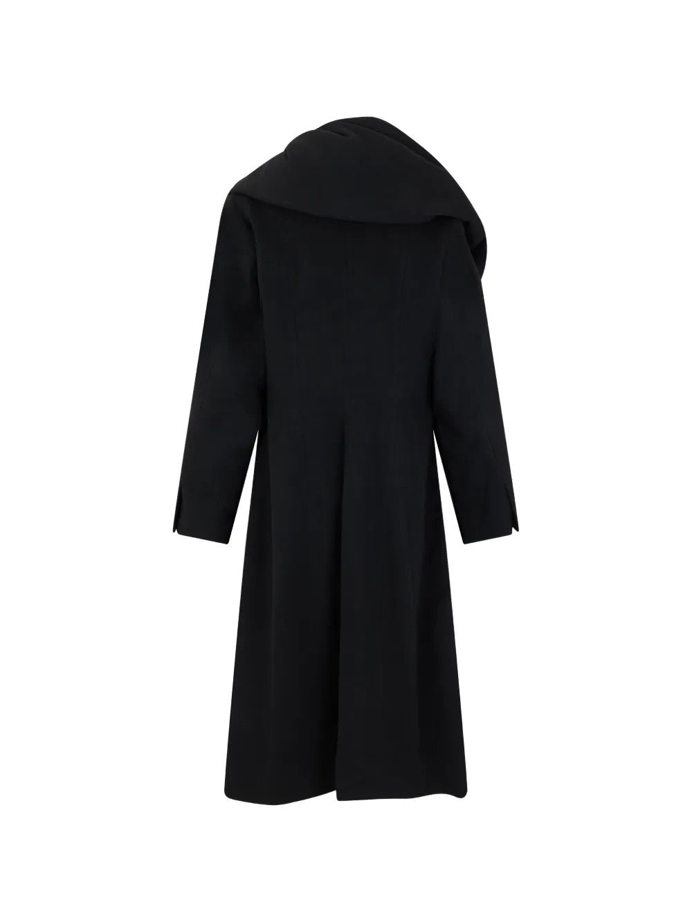 Black jacket, back view