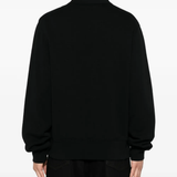 Black knitwear, back view