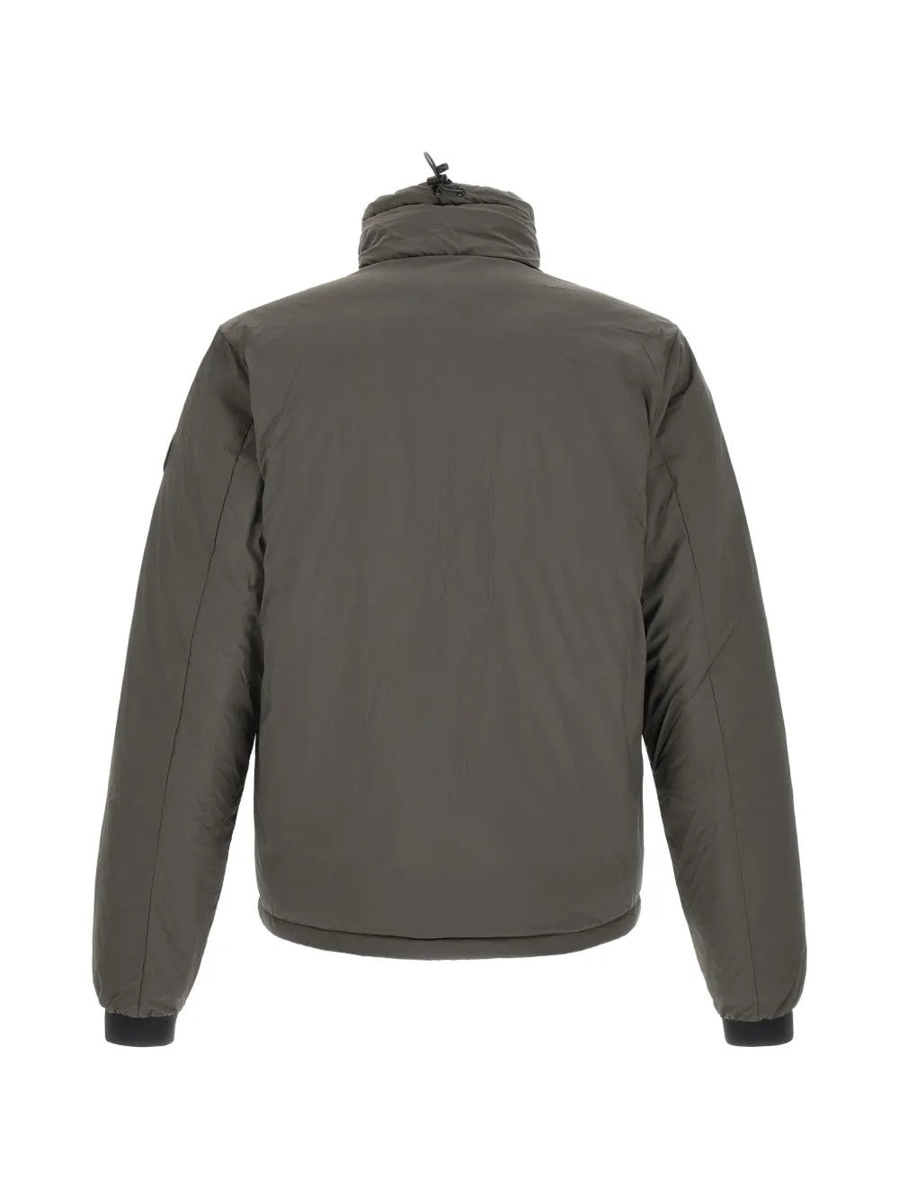 Grey jacket, back view
