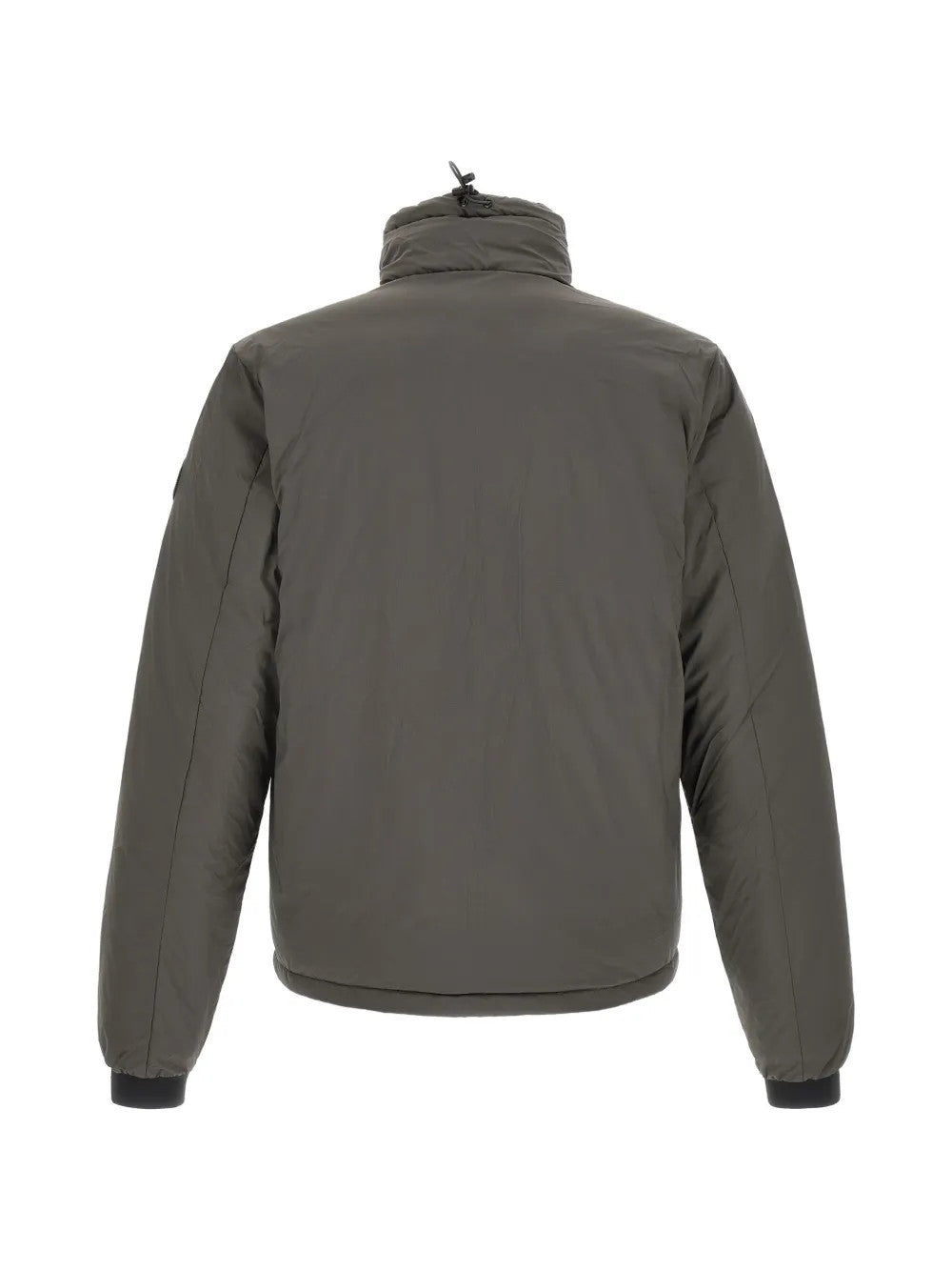 Grey jacket, back view