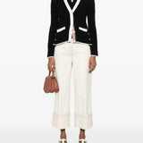 Black knitwear, full body view