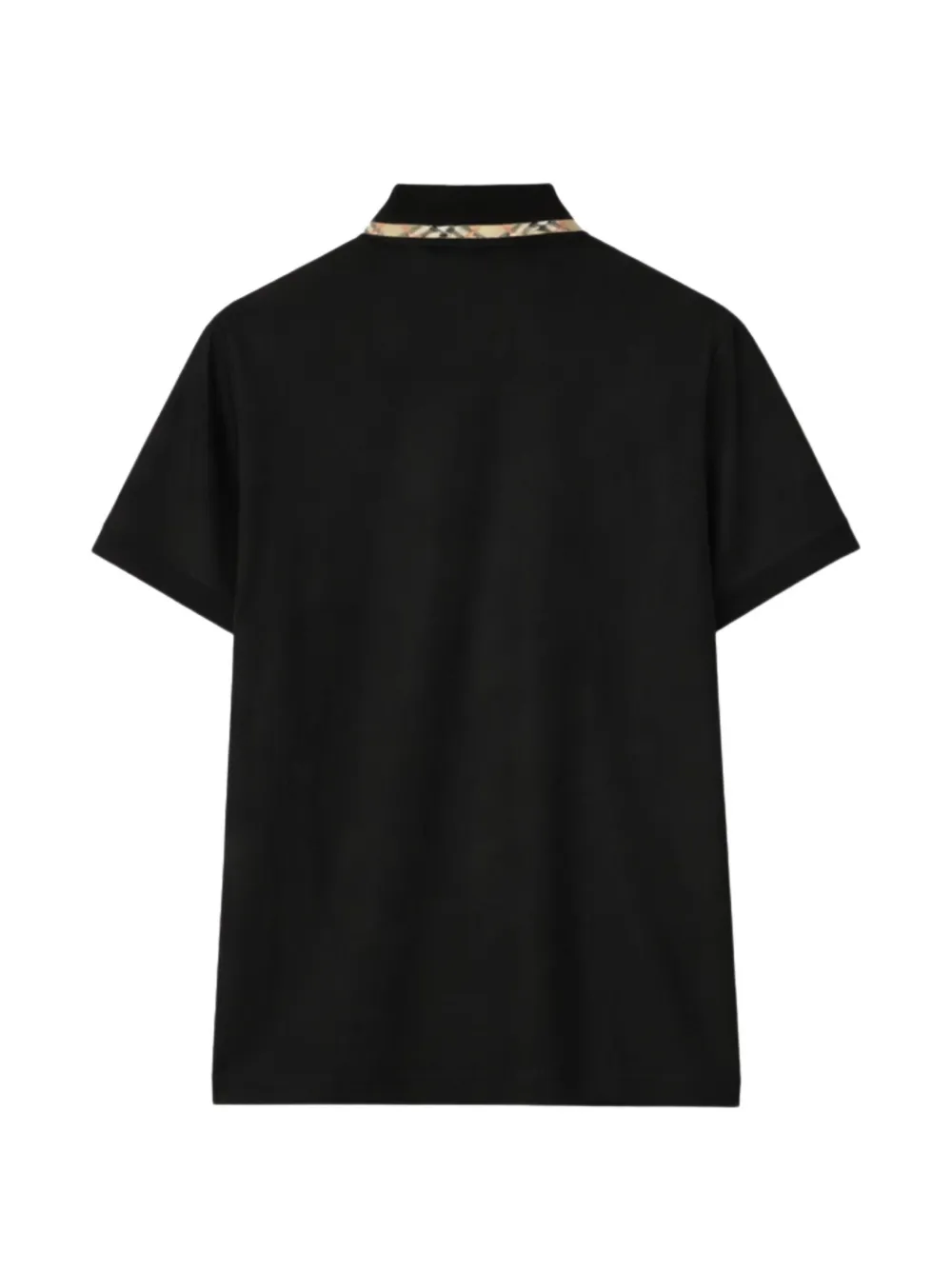 Black t-shirt, back view