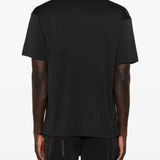 Black t-shirt, full body view
