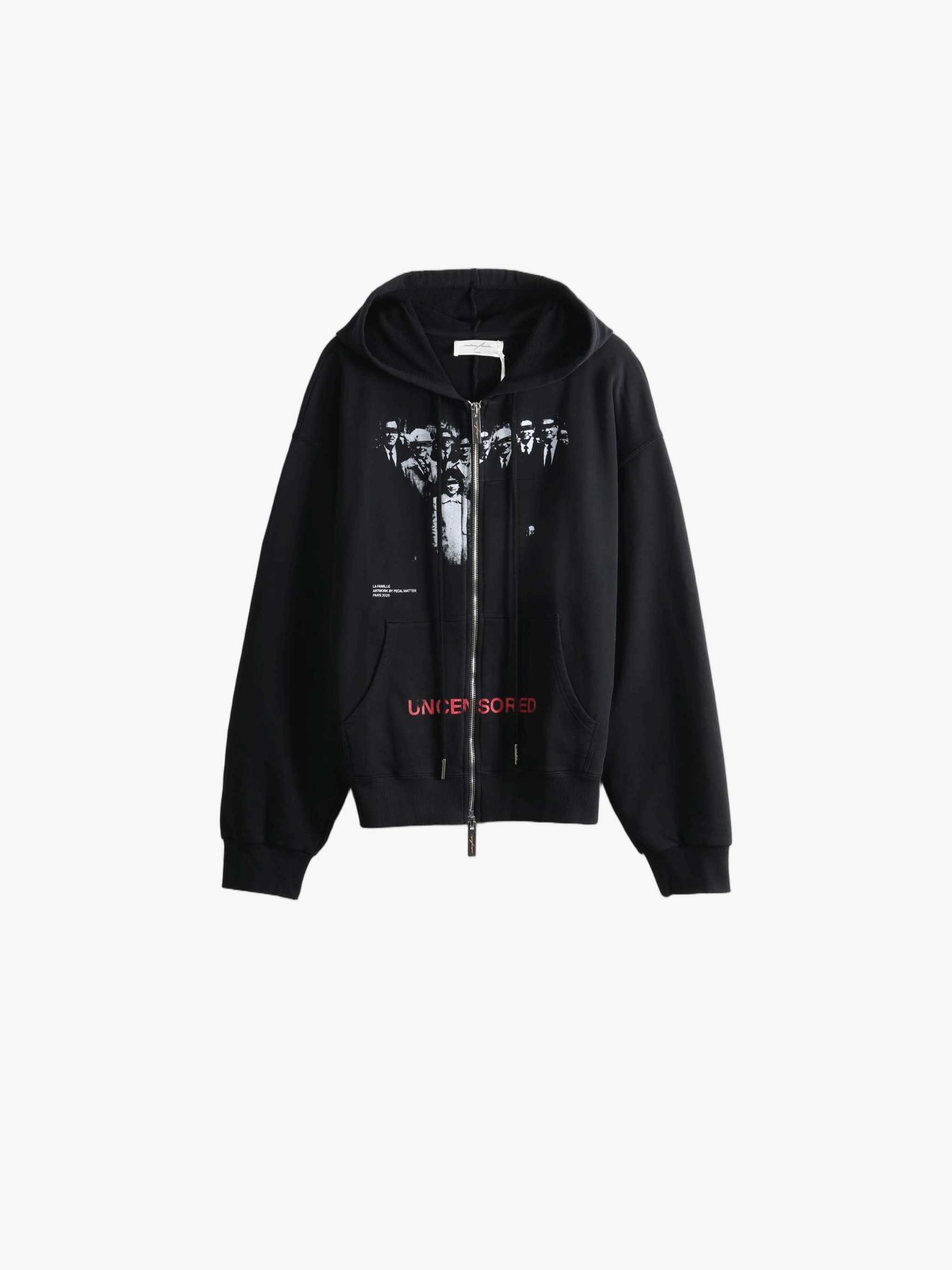 Black hoodie, front view