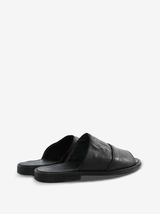 Black sandals, side view